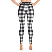BLK PLAID Yoga Leggings