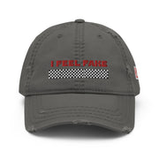 BLK I FEEL FAKE Distressed HAT
